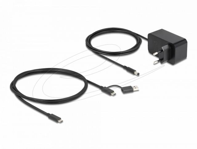 Delock USB Хъб, 7 портa, 10 Gbps, 6 x USB-A, 1 x USB-C 