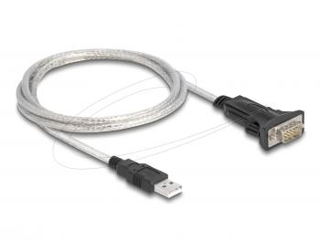 Кабел сериен Delock USB 2.0 Type-A to 1 x Serial RS-422/485 мъжко 6 pin terminal block 5V, 1m