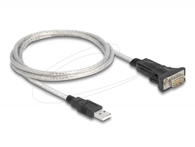 Кабел сериен Delock USB 2.0 Type-A to 1 x Serial RS-422/485 мъжко 6 pin terminal block 5V, 1m 
