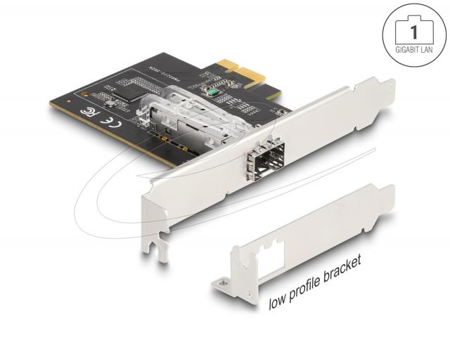 Мрежова карта Delock PCI Express x1 Network Card Gigabit LAN 1 x SFP i210 