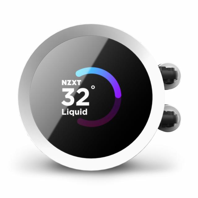 AIO Liquid Cooler NZXT Kraken 240 RGB White, LCD Display 