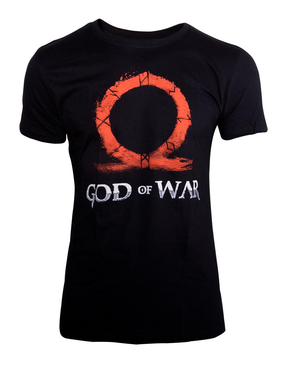 Тениска God of War T-Shirt Ohm Sign Rune Engraving, XL
