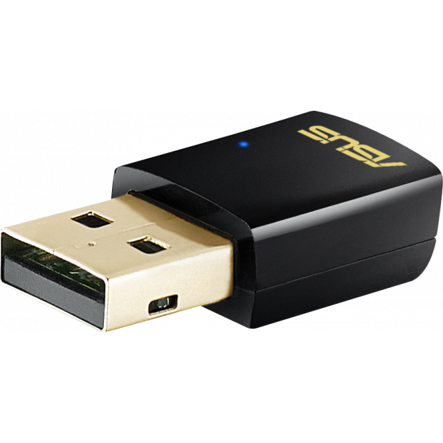 Безжичен USB Адаптер ASUS USBAC51, DualBand WirelessAC600 WiFi Безжичен USB Адаптер ASUS USBAC51, DualBand WirelessAC600 WiFi