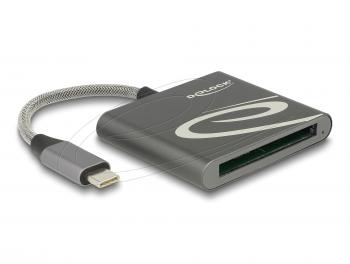 Четец Delock външен Card Reader for CFast 2.0 type I / II, USB Type-C
