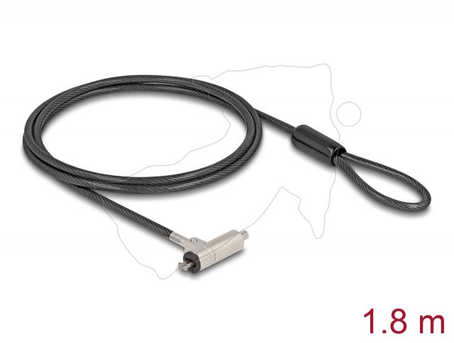Delock Laptop Security Cable with Key Lock for HP Nano slot 1.80 m black 