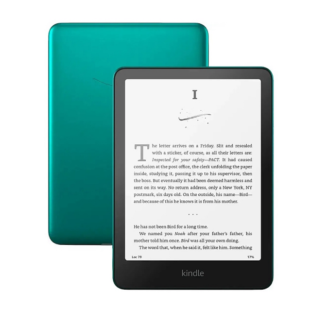 eBook четец Kindle Paperwhite 7", 16GB, 2024, 12 генерация, IPX8, зелен, с реклами 