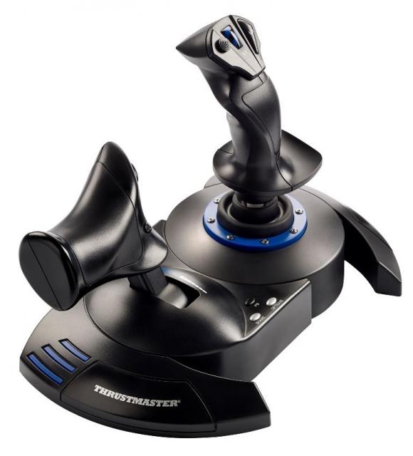 Жичен джойстик,  авиосимулатор Thrustmaster T.Flight Hotas 4  за PC / PS4, Черен 