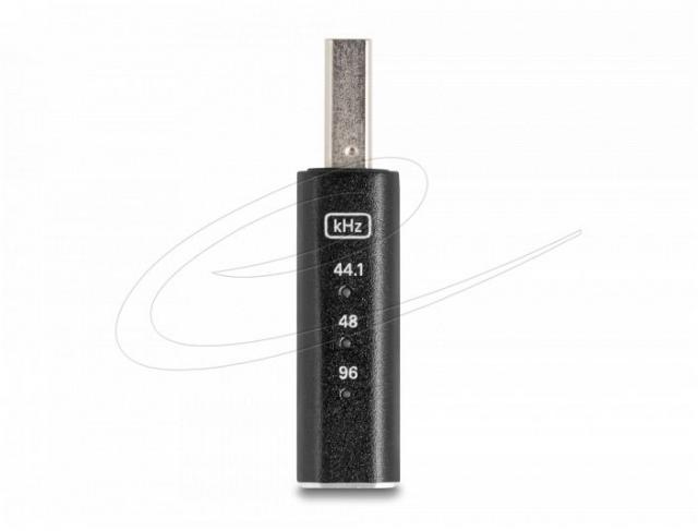 Delock Аудио конвертор, от дигитален към аналогов сигнал, USB Gaming, 24 Bit / 96 kHz 