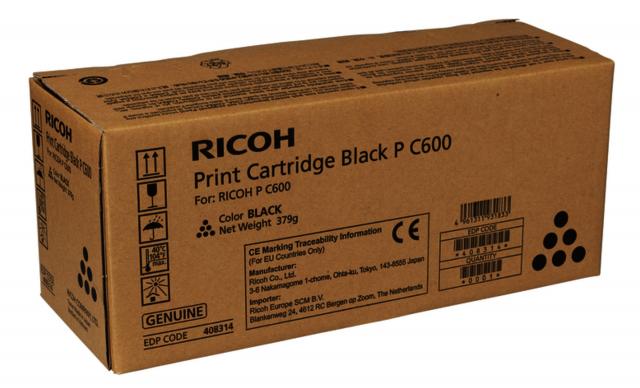Toner RICOH Print Cartridge Black P C600, 17000 p 