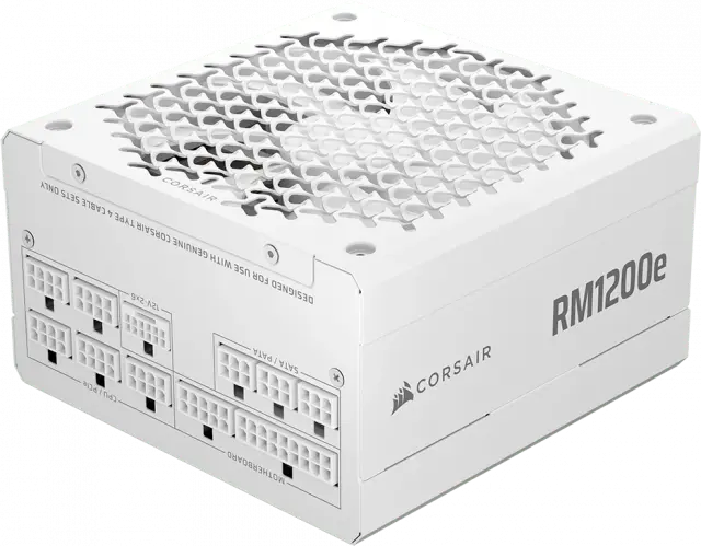Power Supply Corsair RM1200e White 1200W 80+ Platinum ATX 3.1, Fully Modular 