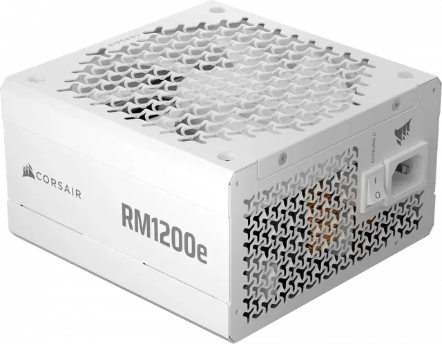 Power Supply Corsair RM1200e White 1200W 80+ Platinum ATX 3.1, Fully Modular 