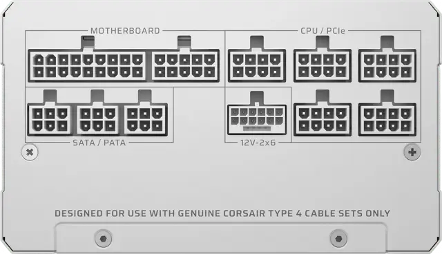 Power Supply Corsair RM1200e White 1200W 80+ Platinum ATX 3.1, Fully Modular 