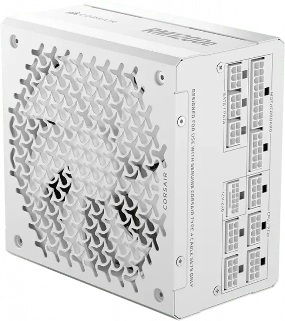 Power Supply Corsair RM1200e White 1200W 80+ Platinum ATX 3.1, Fully Modular 