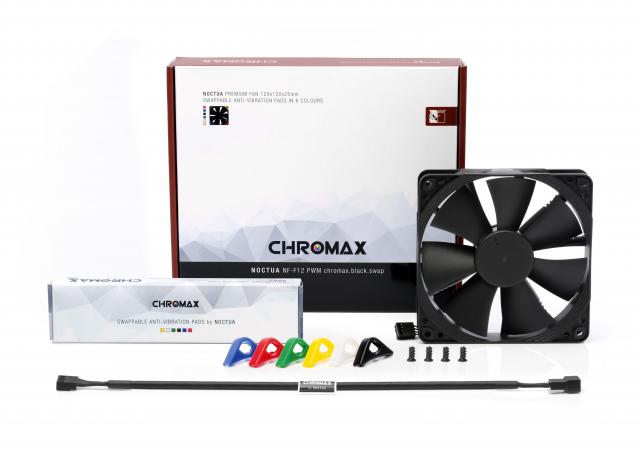 Fan Noctua 120mm NF-F12 PWM Chromax.black.swap 