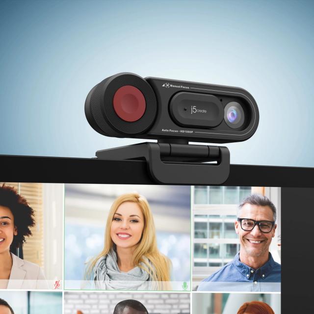 Уеб камера j5create JVU250, 4K Ultra HD, Микрофон, Автоматичен и ръчен фокус 