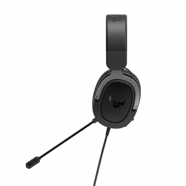 Геймърски слушалки ASUS TUF Gaming H3 Gun Metal, 7.1 Virtual Surround Sound 