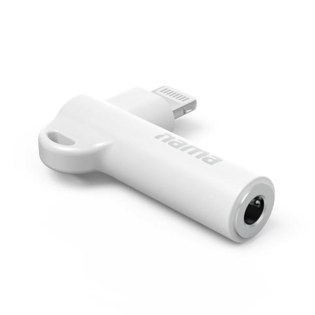 Hama Lightning - 3.5 mm Jack Socket Aux Adapter, 90°, 201700 