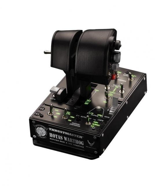 Жичен джойстик,  авиосимулатор Thrustmaster HOTAS Warthog Dual Throttles  за PC, Черен 