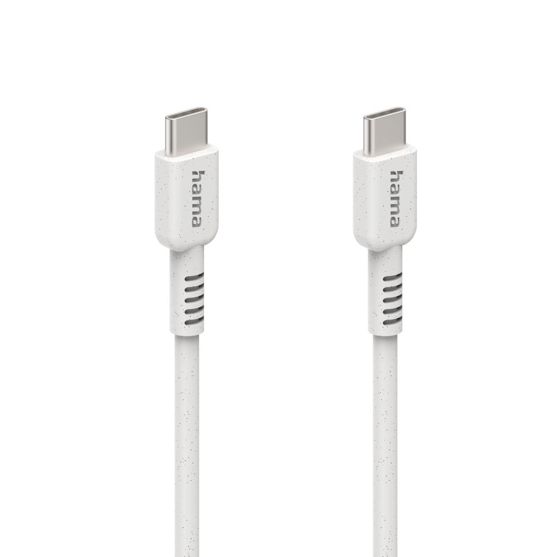 Кабел за зареждане HAMA "Eco", USB-C - USB-C, 1 м, 187282