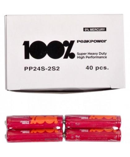 Цинк карбонова батерия GP R6 PEAKPOWER, PP-S2, 2 бр. в опаковка / shrink, 1.5V