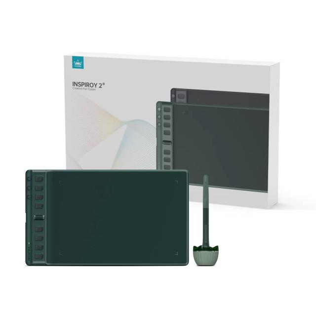 Графичен таблет HUION Inspiroy 2 M, 5080 LPI, Зелен 