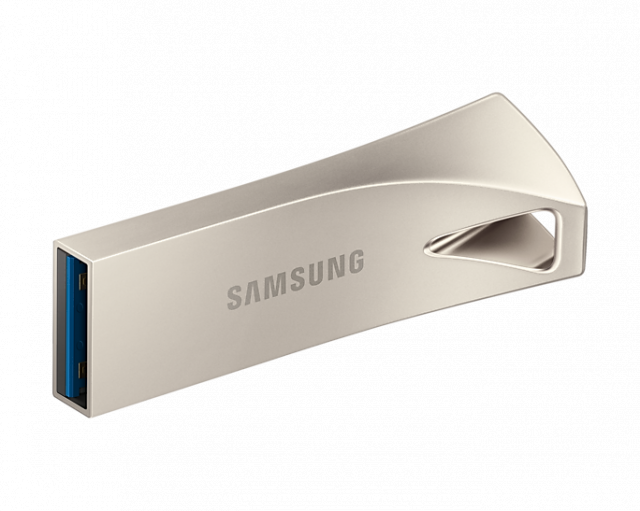 USB памет Samsung BAR Plus, 128GB, USB-A, Сребриста 