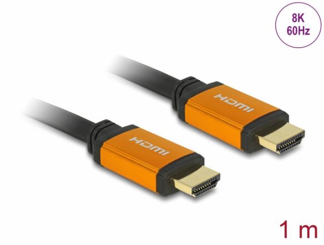 Delock High Speed HDMI Cable 48 Gbps 8K 60 Hz 1 m 