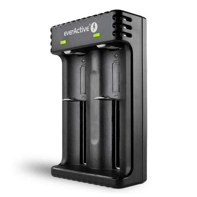 Зарядно устройство за LiIon батерии 3,7v CR18650,CR123,14500 2 гнездa USB micro LC-200 EverActive 