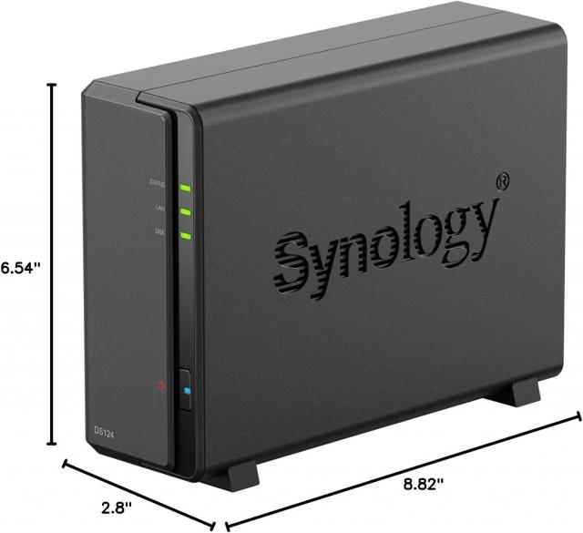 Synology 1-Bay DiskStation DS124 (Diskless) Black 