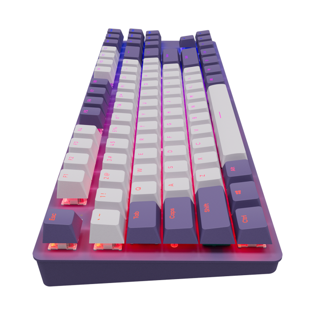 Mechanical Keyboard Dark Project KD87A Violet - G3MS Sapphire Switches, RGB, PBT Keycaps 
