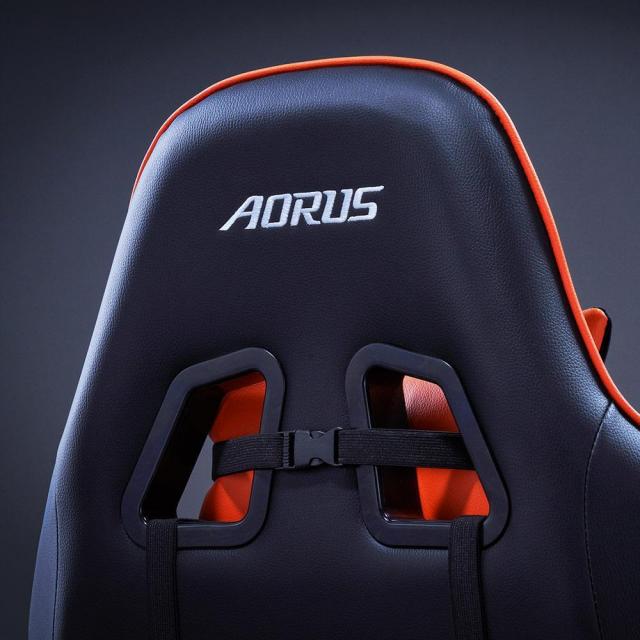 Геймърски стол Gigabyte Aorus AGC310, Черно и Оранжево 