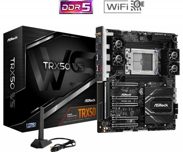 Motherboard ASROCK TRX50 WS, Socket sTR5, ATX, 4xDDR5 