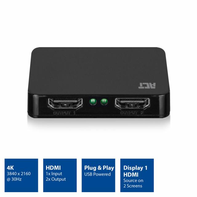 4K HDMI 1.4 splitter 2 ports 