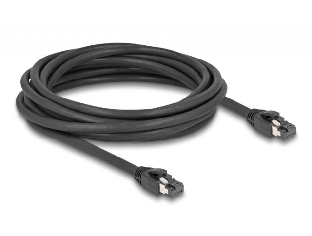 Delock RJ45 Network Cable Cat.8.1 S/FTP 5 m up to 40 Gbps black 