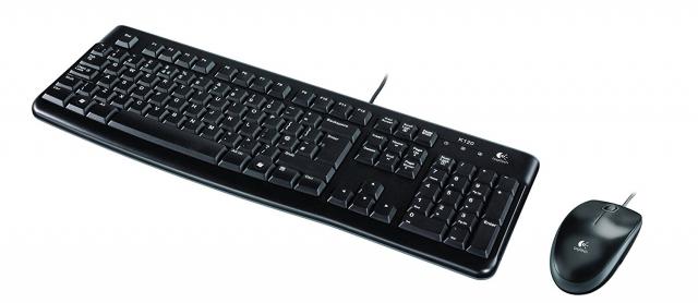 Kомплект клавиатура с мишка Logitech MK120, Черна 