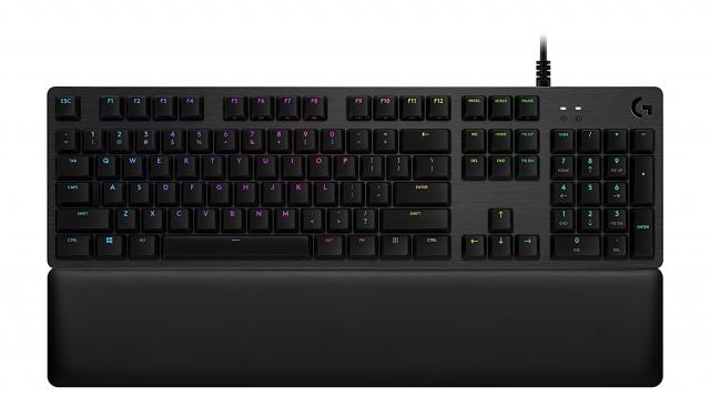 Геймърска механична клавиатура Logitech, G513 Carbon RGB, GX Brown Mechanical суичове 