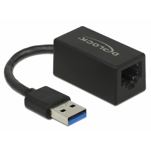 Ethernet Adapter Delock 66039 USB-A > RJ45, USB 3.2 Gen 1 AX88179A, Gigabit Ethernet