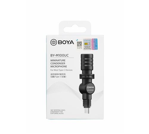 BOYA Miniature Condenser Microphone BY-M100UC 