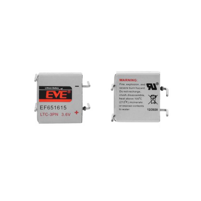 Lithium thionylchlorid battery LTC-3PN  EP651615 industrial 3,6V  400mAh EVE BATTERY 