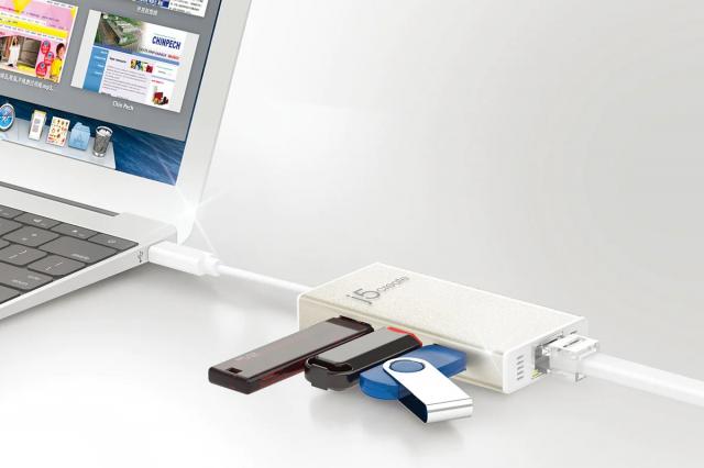 J5create USB-C Multi-Adapter Gigabit Ethernet / USB 3.1 HUB 