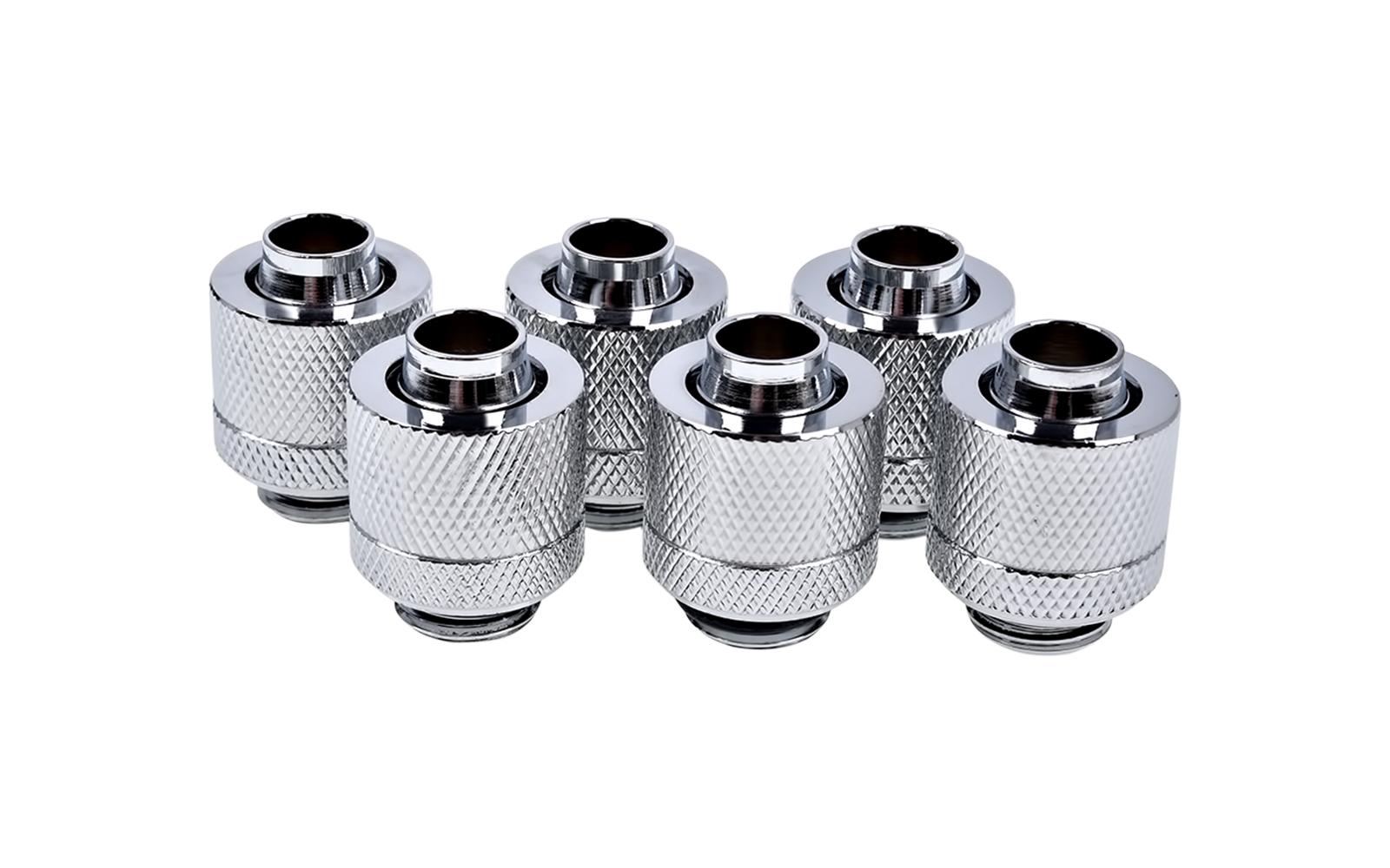Фитинг Alphacool Eiszapfen, Удължител, 13/10mm, G1/4, Сребрист, 6 броя