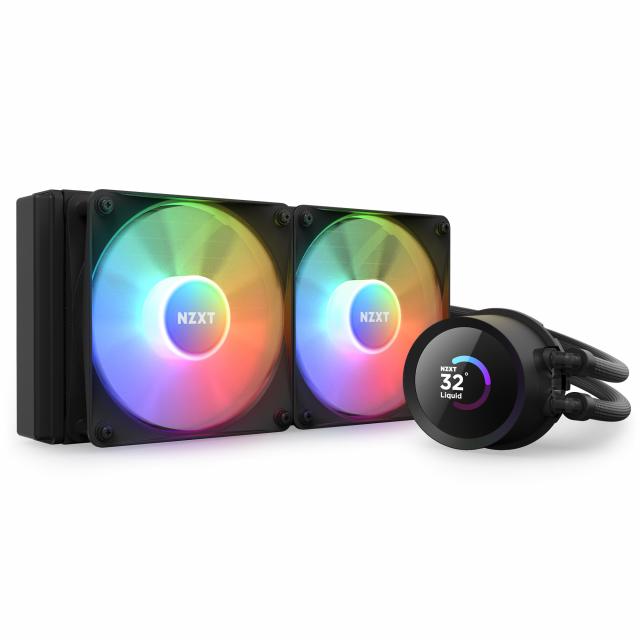 AIO Liquid Cooler NZXT Kraken 240 RGB Black, LCD Display 