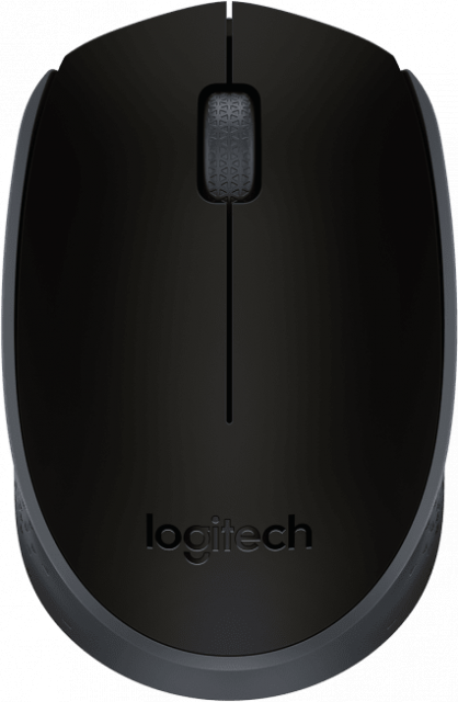 Wireless optical mouse LOGITECH M171, Black, USB 