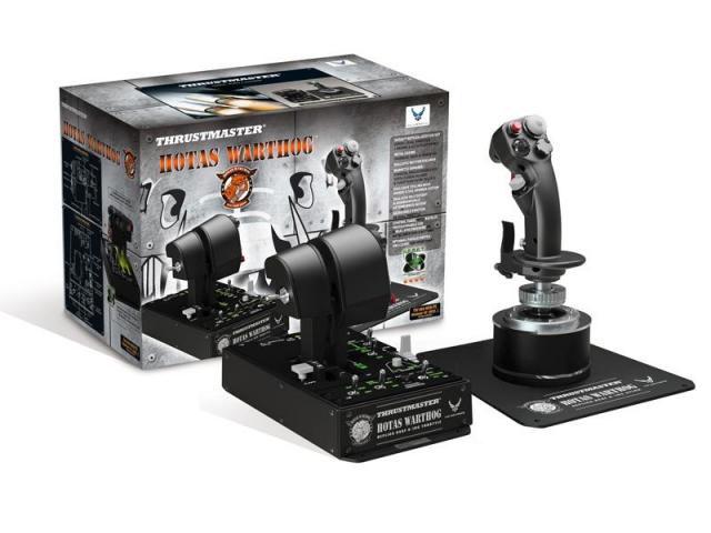 Джойстик и контролен панел,  авиосимулатор Thrustmaster HOTAS Warthog  за PC, Черен 