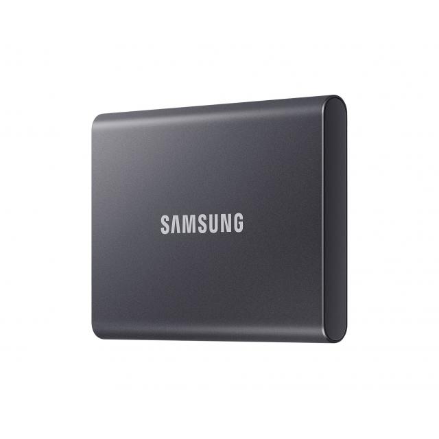 External SSD Samsung T7 Titan Grey SSD 1000GB USB-C, Gray