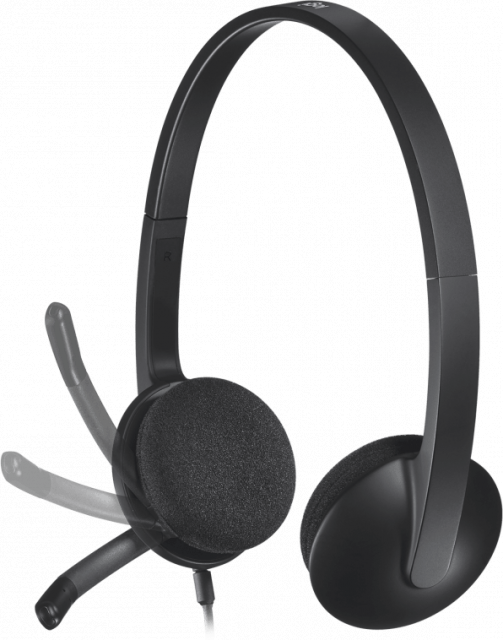 Слушалки с микрофон Logitech H340 