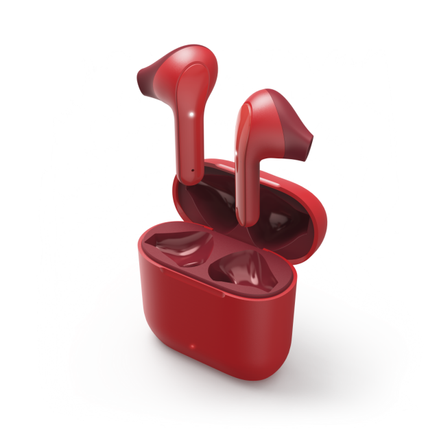 Hama "Freedom Light" Bluetooth® Headphones,True Wireless,Earbuds,Voice Ctrl.,red 
