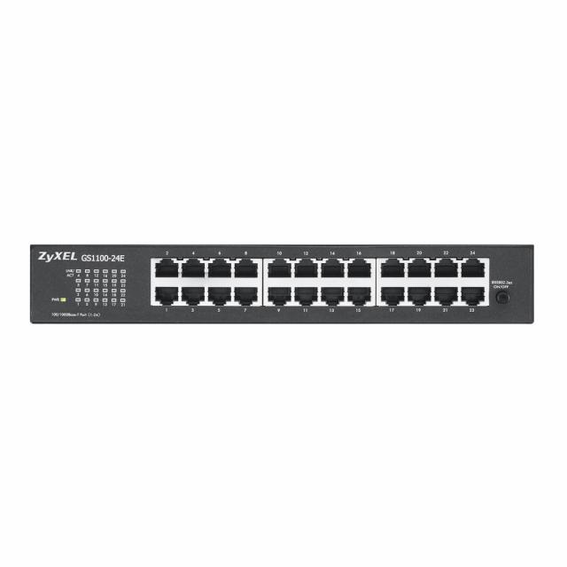 Switch ZYXEL GS1100-24E, 24 ports, Gigabit, Rack-mount 