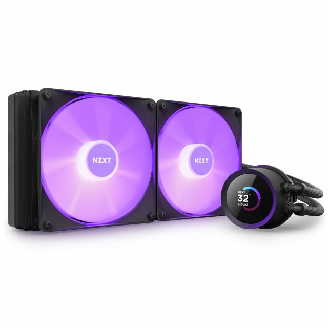 AIO Liquid Cooler NZXT Kraken 240 RGB Black, LCD Display 