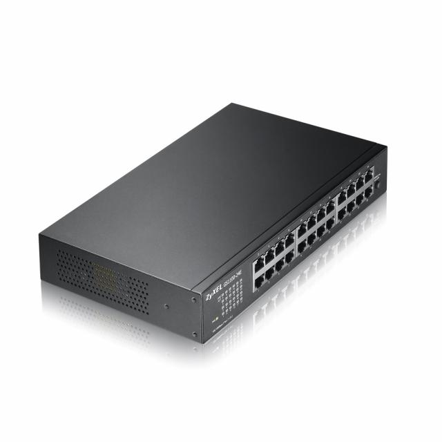Switch ZYXEL GS1100-24E, 24 ports, Gigabit, Rack-mount 